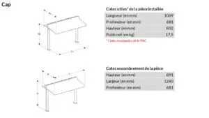 Cache climatisation OUTSTEEL CAP autoportante