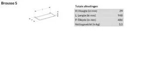 OUTSTEEL BROUSSE bodemplaat OUTSTEEL BROUSSE bodemplaat