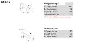 Paar pootjes OUTSTEEL BUBBLES