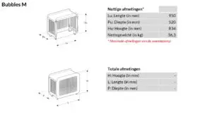 Airconditioningomkasting OUTSTEEL BUBBLES Compleet