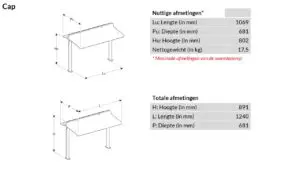 OUTSTEEL CAP (zelfdragend) beschermkap voor warmtepomp of airconditioning OUTSTEEL CAP (zelfdragend) beschermkap voor warmtepomp of airconditioning