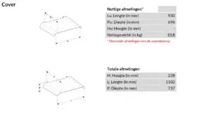 OUTSTEEL COVER beschermkap voor warmtepomp of airconditioning OUTSTEEL COVER beschermkap voor warmtepomp of airconditioning