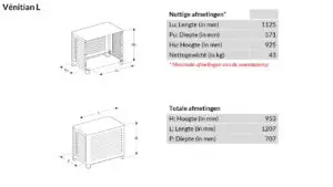 Warmtepomp Omkasting OUTSTEEL VENITIAN Compleet Warmtepomp Omkasting OUTSTEEL VENITIAN Compleet