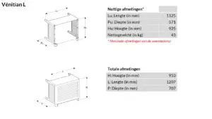 OUTSTEEL VENITIAN Warmtepomp Omkasting OUTSTEEL VENITIAN Warmtepomp Omkasting