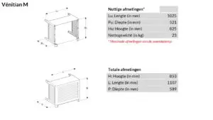 OUTSTEEL VENITIAN Warmtepomp Omkasting OUTSTEEL VENITIAN Warmtepomp Omkasting