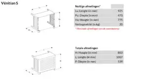 OUTSTEEL VENITIAN Warmtepomp Omkasting OUTSTEEL VENITIAN Warmtepomp Omkasting